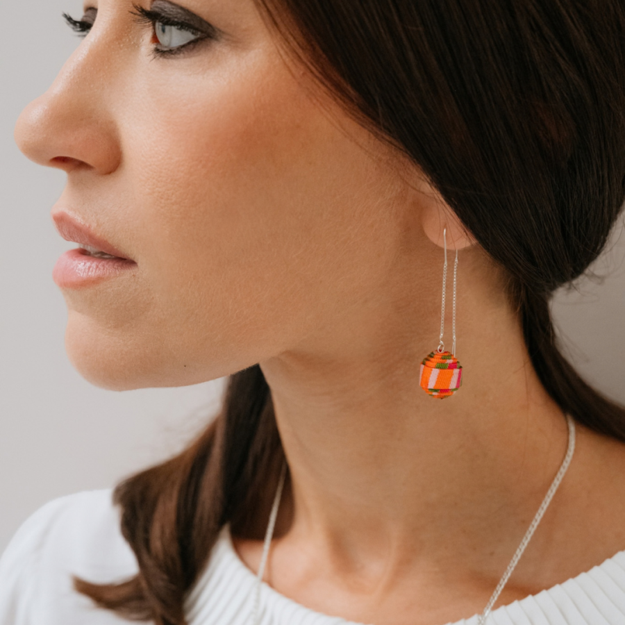 Arabesques orange et rose